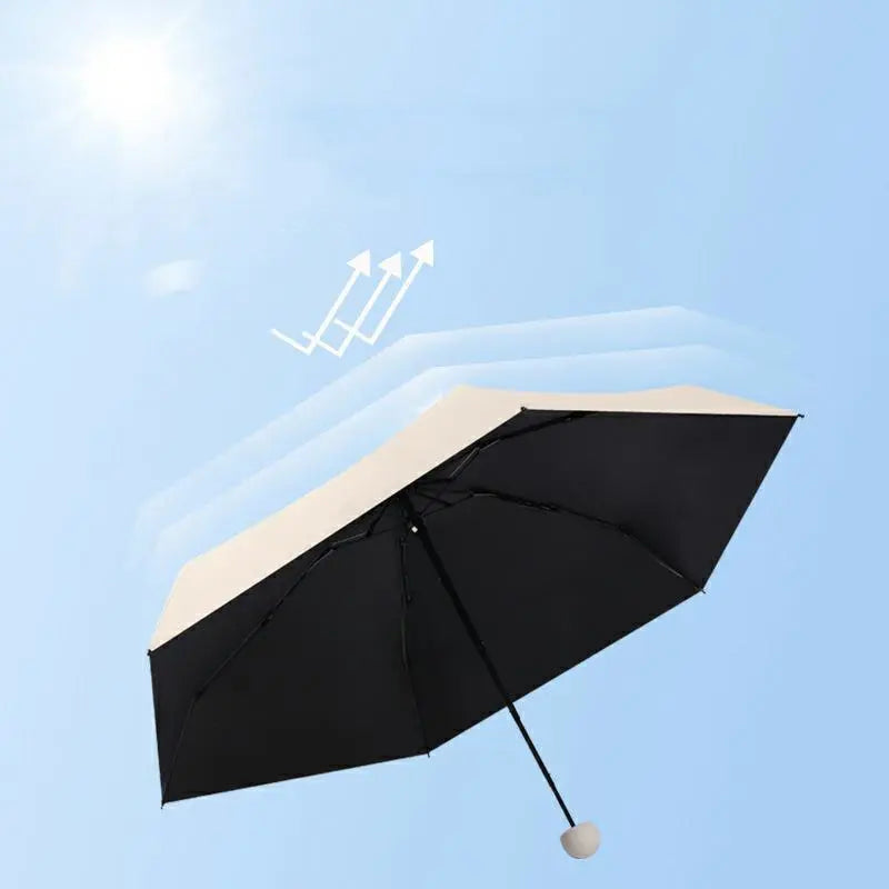 SunShield Mini Paraplu - Bescherming Tegen Regen En Zon